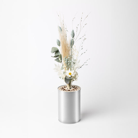 Dosen-Inlay aus Holz - 'Lotusblüte'