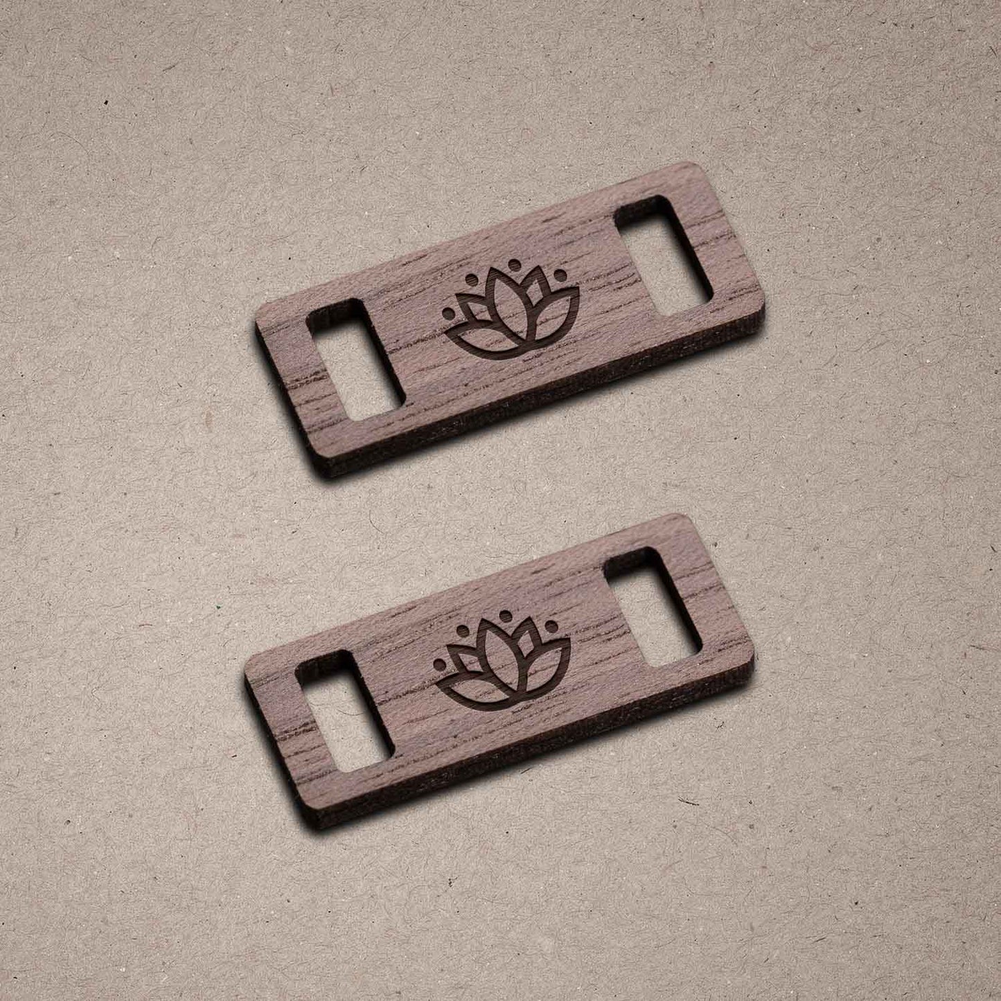 Shoetags aus Holz /// Lotusblume