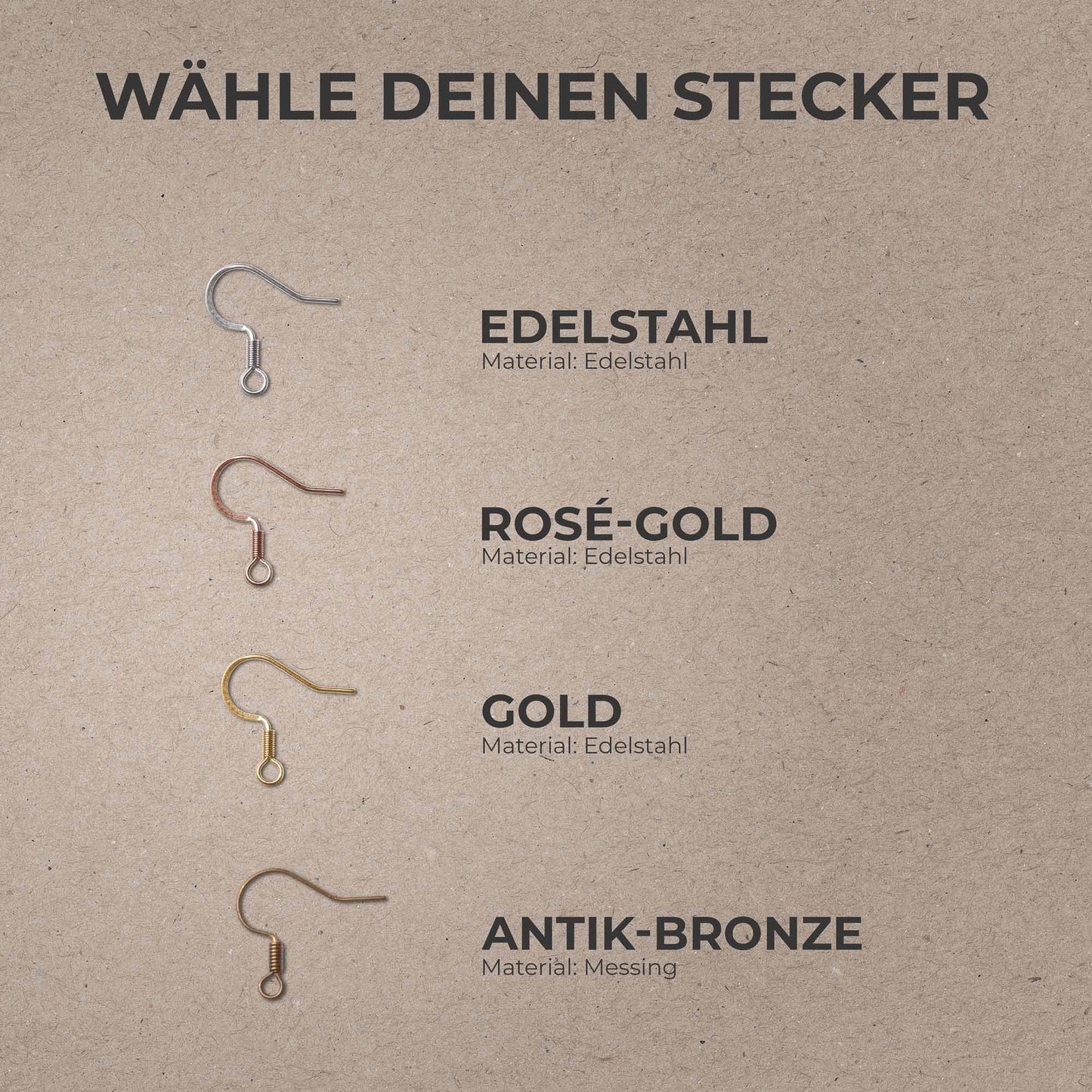 Ohrringe aus Holz - Tribe