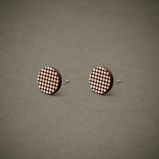 Ohrstecker aus Holz | Dotwork