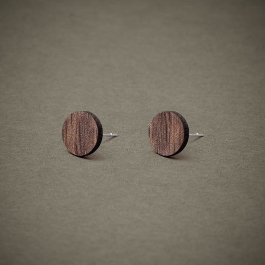 Ohrstecker aus Holz | Eiche geräuchert