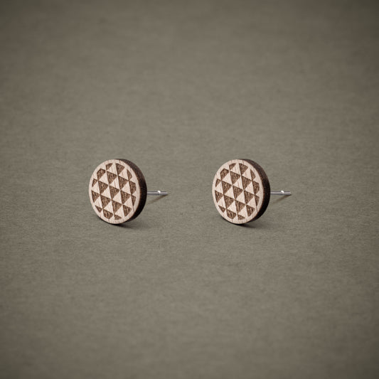 Ohrstecker aus Holz | Dreieck